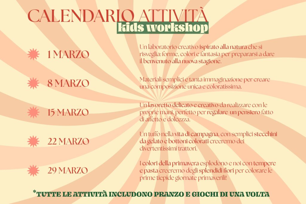 programma marzo pranzo domenica